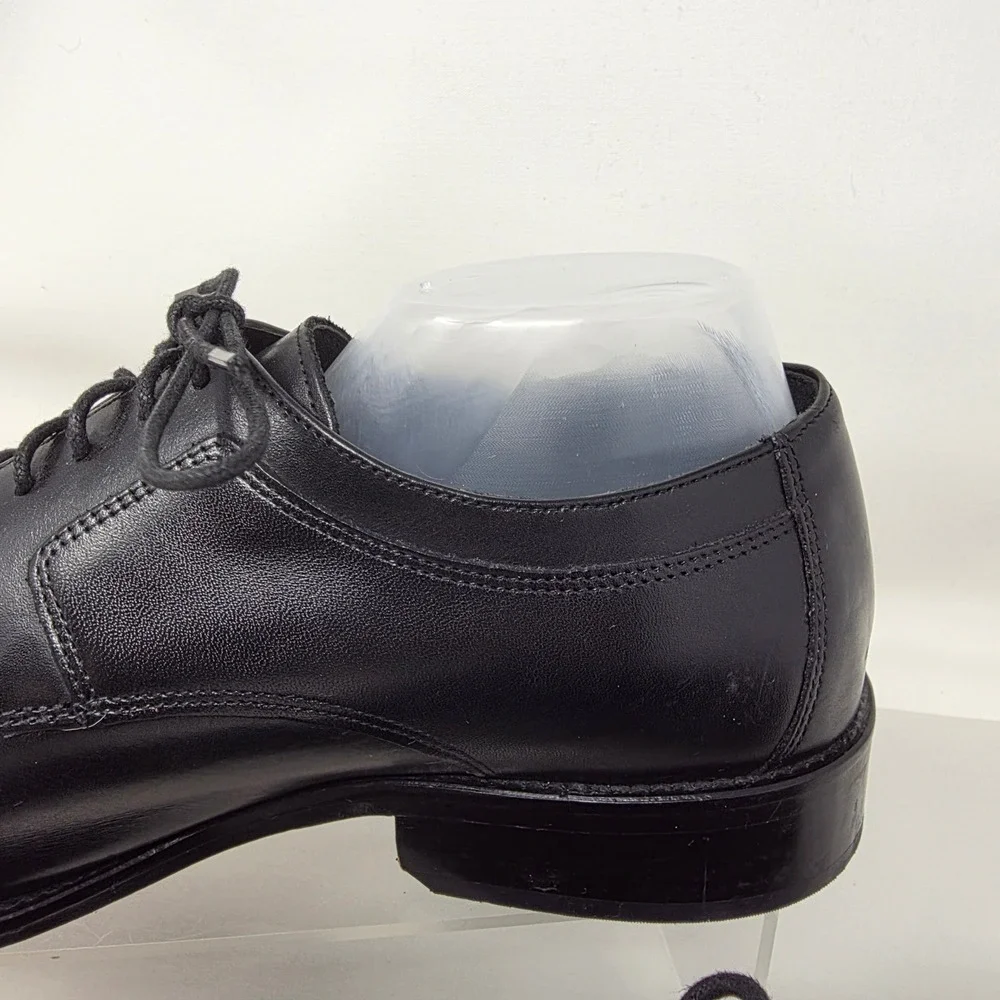 J. Murphy Johnston & Murphy Dress Shoes Men 11 WIDE Cap Toe Black Leather Oxford